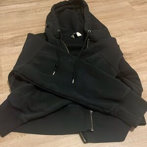Black zip up hoodie